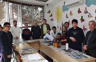 Pursaklar’da özel gereksinimli bireyler hem öğreniyor...