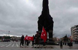 Şehitler için 508 bin adım atarak Çanakkale’ye...