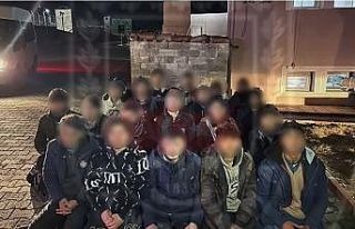 Şehre kaçak girmeye çalışan Afgan göçmenler...