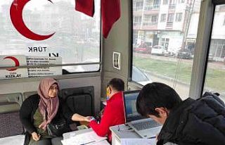 Selendili vatandaşlar kan bağışına yoğun ilgi...