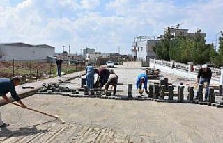 Siirt Belediyesi parke döşeme ve kaldırım yenileme...