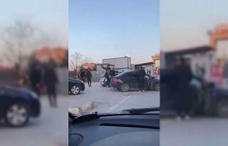 Sultanbeyli’de uçan tekmeli yol verme kavgası...