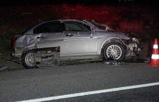 Takla atan otomobilin sürücüsü hayatını kaybetti