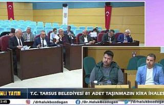 Tarsus Belediyesinin 81 iş yeri ihalesi canlı yayınlandı