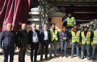 Tarsus Belediyesinin deprem bölgesindeki seferberliği...