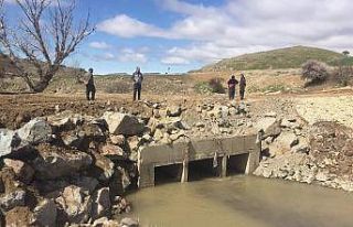 Tunceli’de selden zarar gören menfezler yenilendi