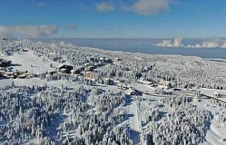 Uludağ’a kar Bursa’ya yağmur yağışı sevindirdi