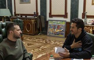 Ünlü oyuncu Orlando Bloom Kiev’de Zelenskiy ile...