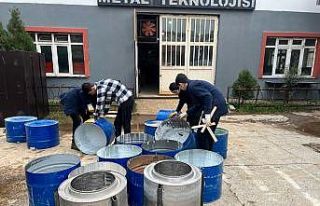 Ünye’de teknik lisenin atölyeleri depremzedeler...