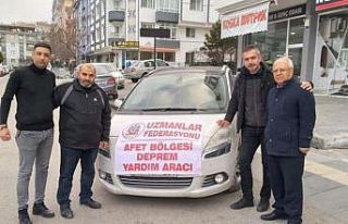 Uzmanlar Federasyonu depremzedeleri yalnız bırakmadı