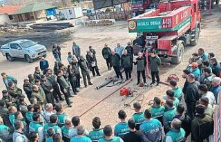 Yangın ekibine işbaşı eğitimi verildi