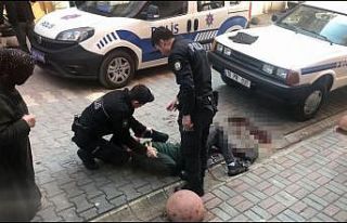 Yaralandı, polislere zor anlar yaşattı