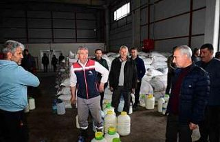 Yeşilyurt’te afetzede süt üreticilerine belediye...