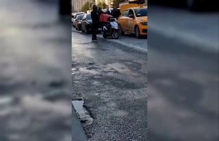 Yol verme tartışmasında taksi şoförü bijon anahtarı...