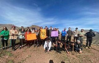 Yüksekovalı dağcılardan doğa yürüyüşü