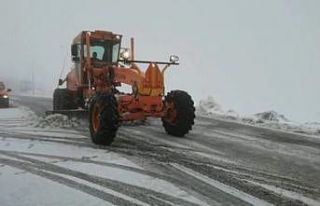 3 bin rakımlı Karabet Geçidi’nde kar etkili oluyor