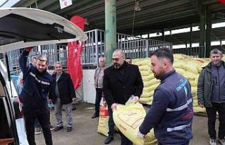 840 çiftçiye gübre desteği
