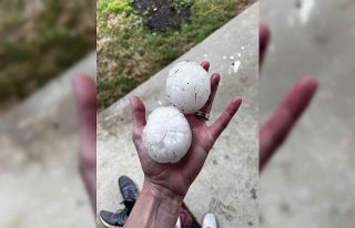 ABD’de beyzbol topu büyüklüğünde dolu yağdı