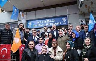 AK Parti İl Başkanı Kabaktepe ve Vekil Adayı Eminmollaoğlu,...