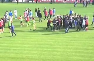 Amatör küme play-off maçının bitiş düdüğünde...