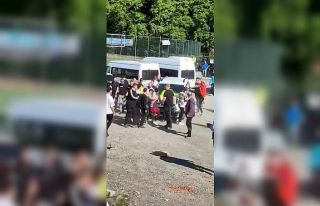 Amatör maçta kavga çıktı, polis tarafları havaya...