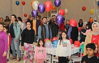 Atakum’da depremzede çocukların bayram coşkusu