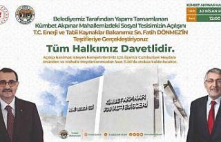 Bakan Dönmez, İnönü’deki Kümbet Akpınar Mahallesi...