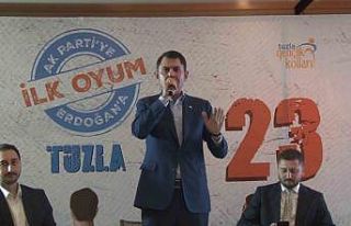 Bakan Kurum, Tuzla’da gençlerle buluştu