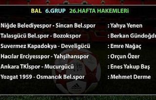 BAL 6. Grup’ta 26. hafta maçlarının hakemleri...