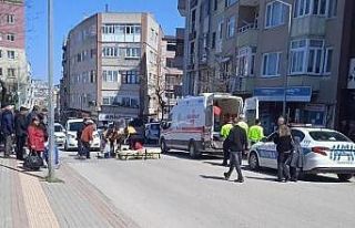 Bandırma’da motosikletten düşen genç yaralandı