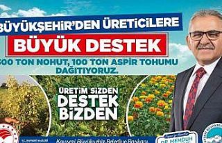 Başkan Büyükkılıç: "16 ilçemize 400 ton...