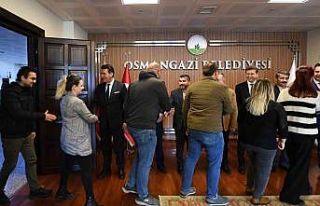 Başkan Dündar, personelle bayramlaştı