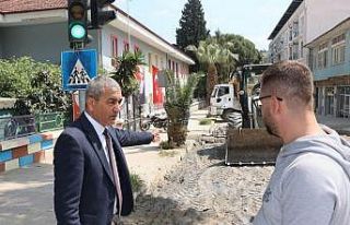 Başkan Kaplan’dan yol yapım çalışmalarına...