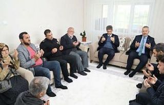 Başkan Topaloğlu, şehit ailelerini unutmadı