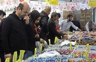 Bayram şekerleri tezgâhları renklendirdi