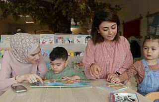 Bebekler bu kütüphanede hem gelişimlerini sağlıyor...
