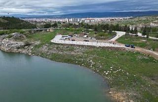 Belediye Çomar barajında kentte yakışır mesire...
