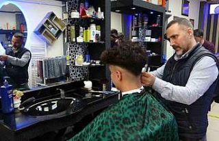 Berberlerin bayram mesaisi sürüyor