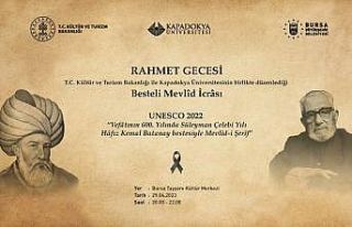 ’Besteli Mevlid’ kaleme alındığı Bursa’da...