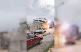 Bina yıkımında korku dolu anlar yaşandı
