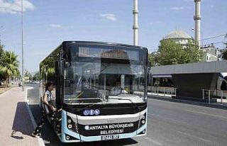 Büyükşehire ait resmi toplu ulaşım araçları...