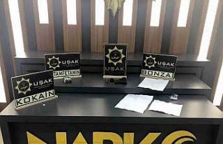 Çok sayıda uyuşturucu madde ile yakalanan şüpheli...