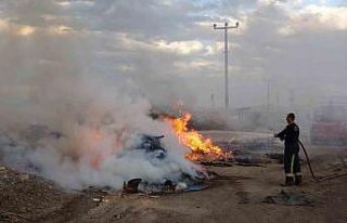 Çöplük yangını korkuttu