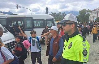 Datça’da servis araçları denetlendi