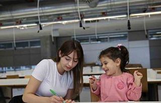 Depremzede çocuklar kampüste buluştu