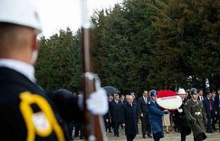 Devlet erkanı Anıtkabir’de