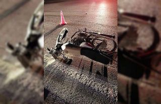 Devrilen motosikletin sürücüsü yaralandı