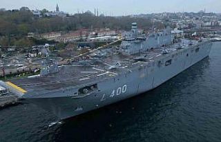Dünyanın ilk SİHA gemisi TCG Anadolu halkın ziyaretine...