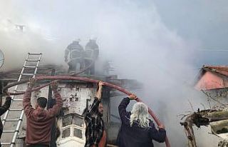Edirne’de soba yangına neden oldu