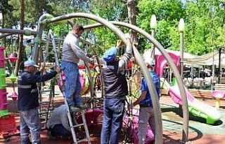 Erbaa’da 45 parkta bakım çalışması başladı